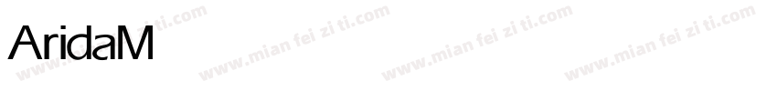 Arida Medium字体转换